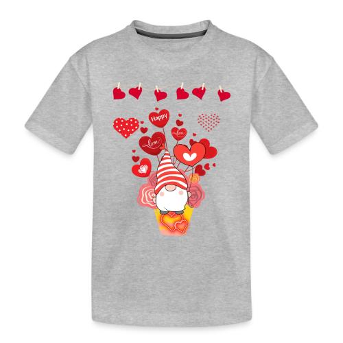 Design wrapped in love hearts, vibrating in love. - Toddler Premium Organic T-Shirt