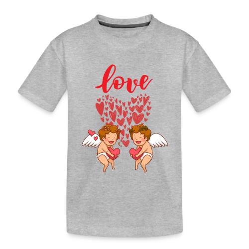 Cupid Love Designs, cupid love angel vibration. - Toddler Premium Organic T-Shirt
