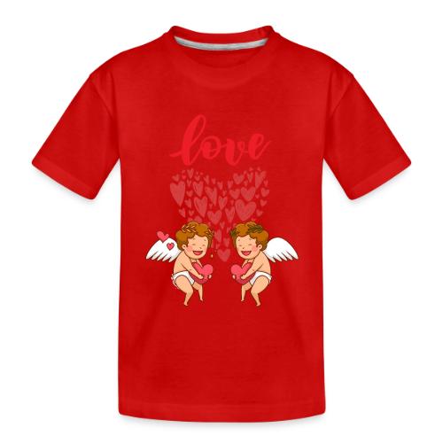 Cupid Love Designs, cupid love angel vibration. - Toddler Premium Organic T-Shirt