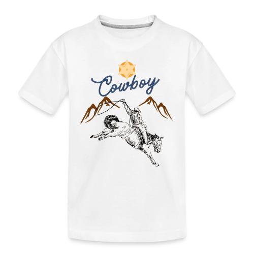 Wild West Cowboy Ride - Toddler Premium Organic T-Shirt