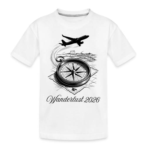 Wanderlust 2026 T-Shirt | Minimalist Travel Plane - Toddler Premium Organic T-Shirt