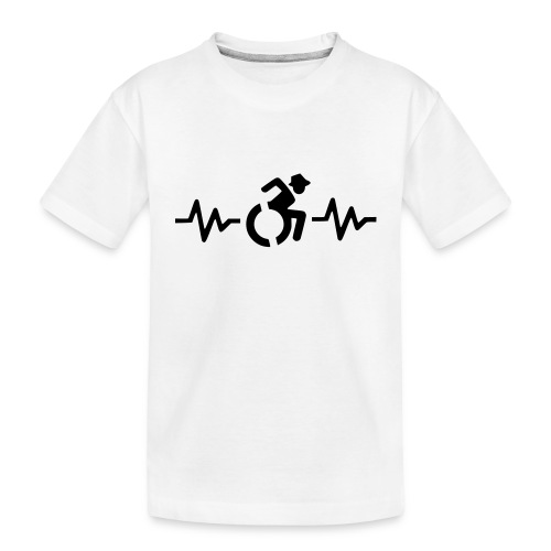 Wheelchair heartbeat, for wheelchair users # - Toddler Premium Organic T-Shirt