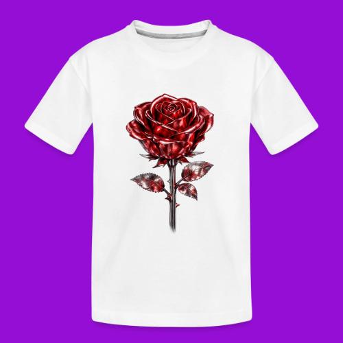 2 Set - Silver and Gold Roses - Toddler Premium Organic T-Shirt