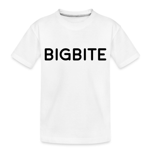 BIGBITE logo red (USE) - Toddler Premium Organic T-Shirt