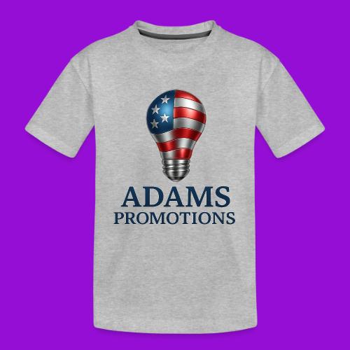 Adams promotions American flag metallic light bulb - Toddler Premium Organic T-Shirt