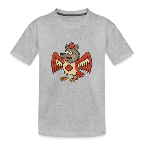 Maple-Mad Wolfbird – Quirky Canadian Creature - Toddler Premium Organic T-Shirt