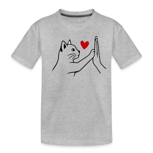 Cat Lover High-Five T-Shirt - Toddler Premium Organic T-Shirt
