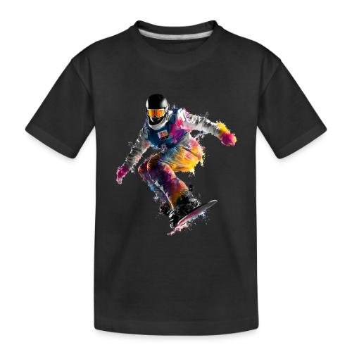 Snowboarding: Frozen Palette - Toddler Premium Organic T-Shirt