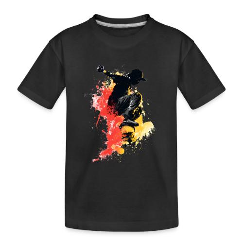 Skateboarding: Splash of Motion - Toddler Premium Organic T-Shirt