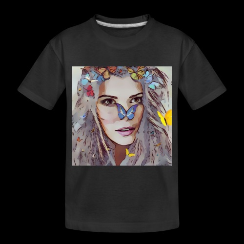 fairy , beautiful woman, butterfly magic design - Toddler Premium Organic T-Shirt