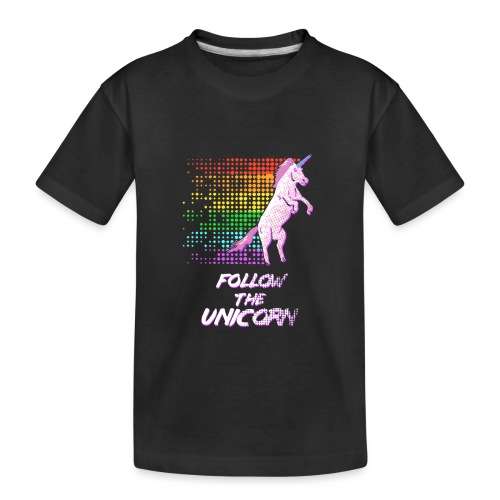 Follow The Unicorn - Toddler Premium Organic T-Shirt