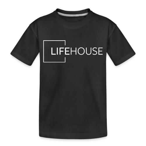 LH Logo White - Toddler Premium Organic T-Shirt