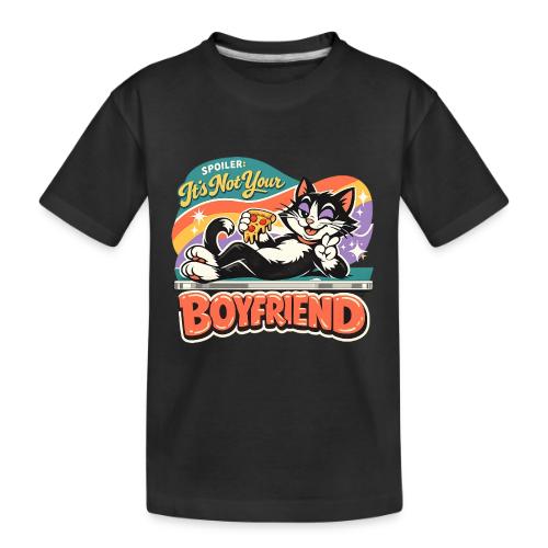 Sassy Cat Pride Pizza Retro Comic - Toddler Premium Organic T-Shirt