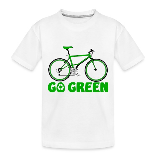 Go Green Earth Day Bike - Toddler Premium Organic T-Shirt