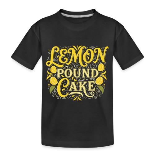 Lemon Pound Cake Vintage Flourish - Toddler Premium Organic T-Shirt
