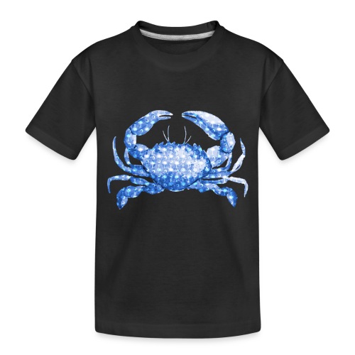 Coastal Living Blue Crab with South Carolina Flag - Toddler Premium Organic T-Shirt