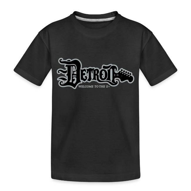 DETROIT GUITAR WTTD BLK SLR REG FONT