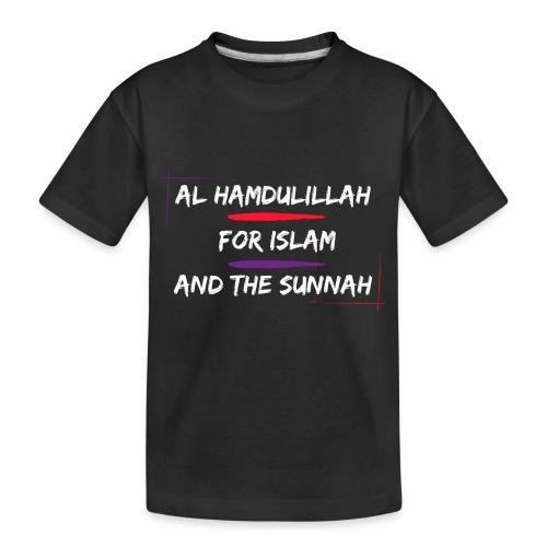 Al Hamdulillah (White Ink) - Toddler Premium Organic T-Shirt