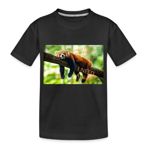 Fox napping meme - Toddler Premium Organic T-Shirt