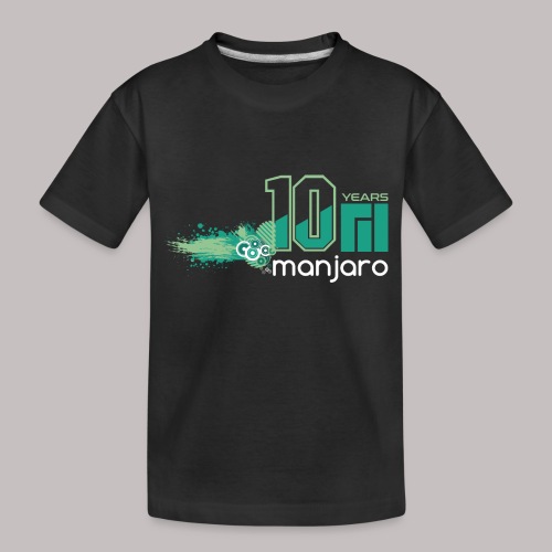 Manjaro 10 years splash v2 - Toddler Premium Organic T-Shirt