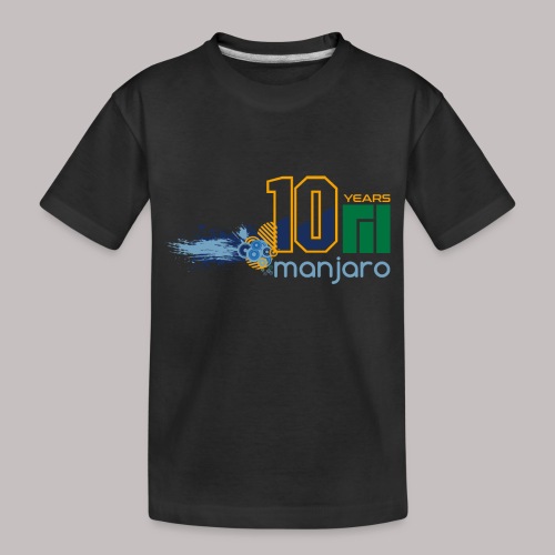 Manjaro 10 years splash colors - Toddler Premium Organic T-Shirt