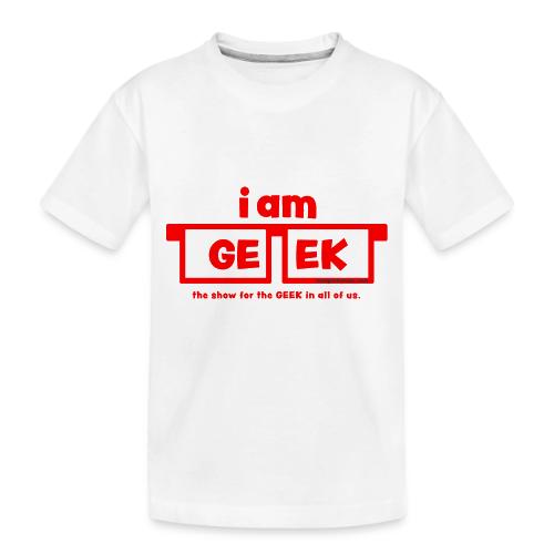 iamGEEK RED - Toddler Premium Organic T-Shirt