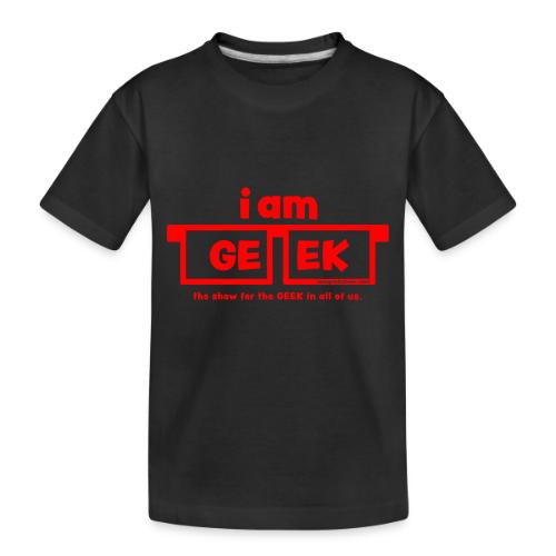 iamGEEK RED - Toddler Premium Organic T-Shirt