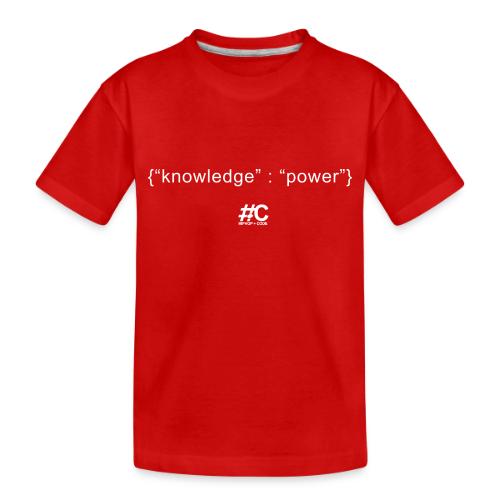 knowledge is the key - Toddler Premium Organic T-Shirt