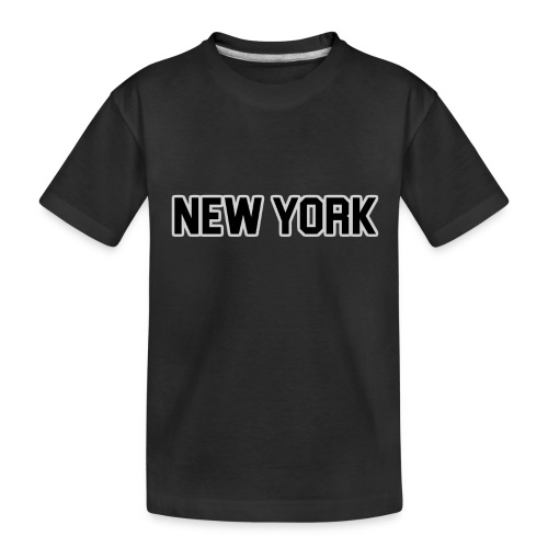 New York Yankee - Black - Toddler Premium Organic T-Shirt