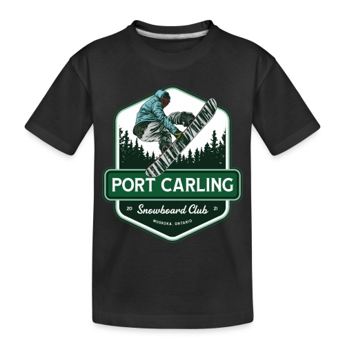 Muskoka Port Carling Snowboard Club - Toddler Premium Organic T-Shirt