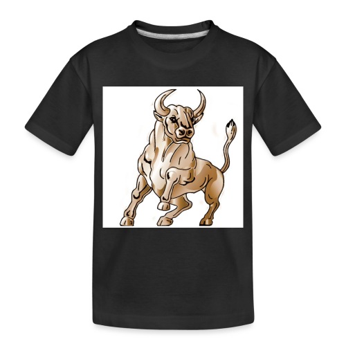 bull icon - Toddler Premium Organic T-Shirt