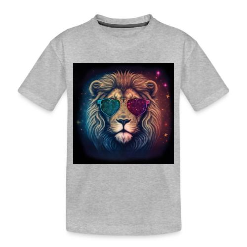 Jesus Lion of Judah wearing love glasses - Toddler Premium Organic T-Shirt