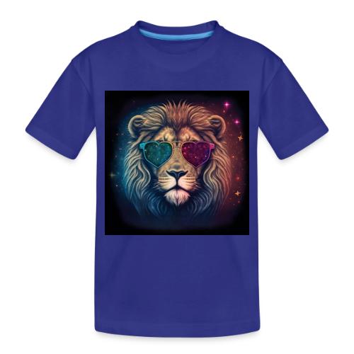 Jesus Lion of Judah wearing love glasses - Toddler Premium Organic T-Shirt