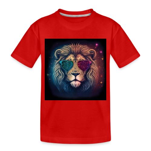 Jesus Lion of Judah wearing love glasses - Toddler Premium Organic T-Shirt