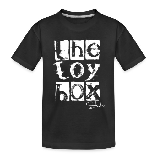 The Toy box Studio - White Logo - Toddler Premium Organic T-Shirt