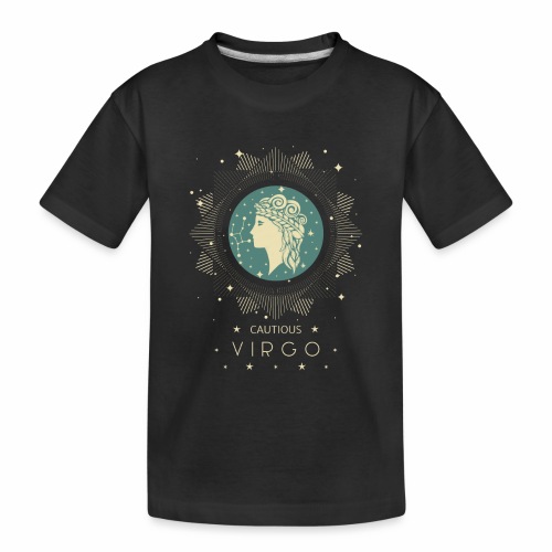 Zodiac sign Cautious Virgo August September - Toddler Premium Organic T-Shirt