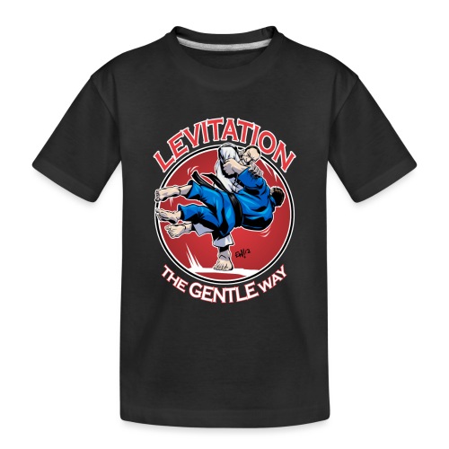 Judo Shirt - Levitation for dark shirt - Toddler Premium Organic T-Shirt