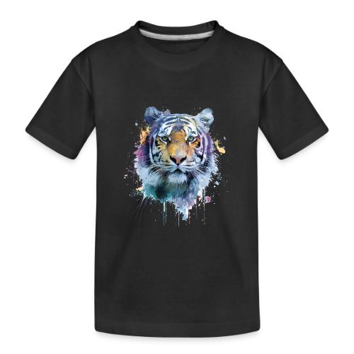 Splash-Art Tiger Face - Toddler Premium Organic T-Shirt