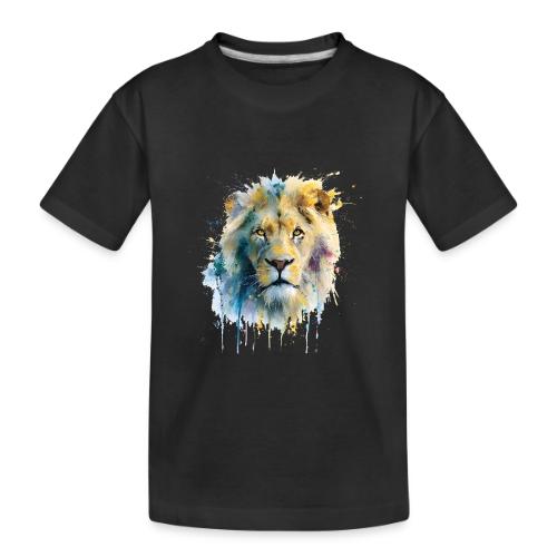 Splash-Art Lion Face - Toddler Premium Organic T-Shirt
