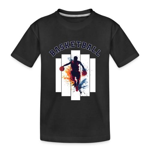 Basketball Never Stops - Toddler Premium Organic T-Shirt