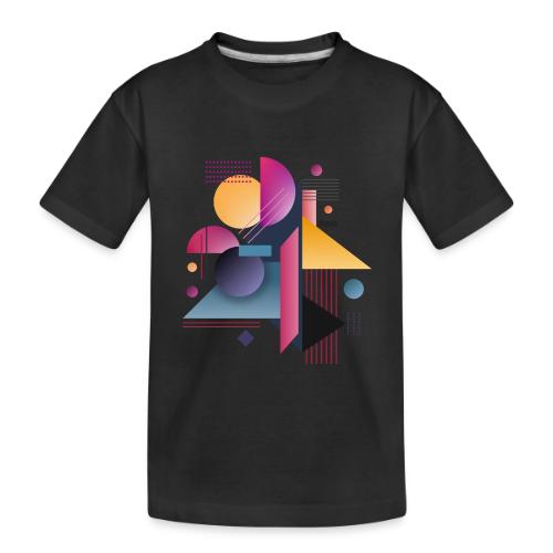 Color Pulse Geometry - Toddler Premium Organic T-Shirt