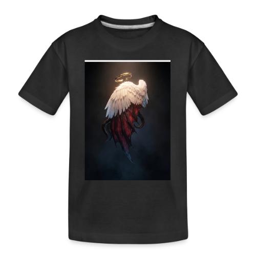 Angel vs Demon Wings Dark Aesthetic Gothic T-Shirt - Toddler Premium Organic T-Shirt