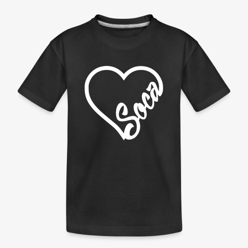 SocaHeart - WHITE - Toddler Premium Organic T-Shirt