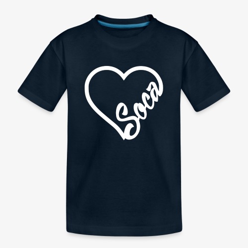 SocaHeart - WHITE - Toddler Premium Organic T-Shirt