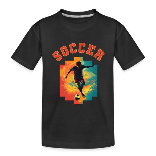 Soccer Heartbeat - Toddler Premium Organic T-Shirt