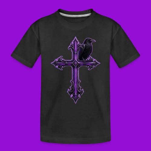 Gothix Raven Cross - Toddler Premium Organic T-Shirt