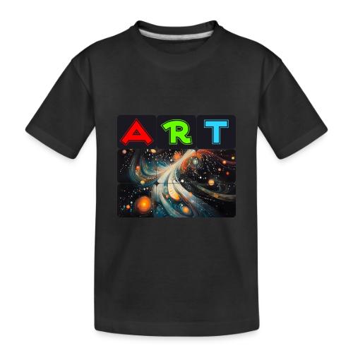 Swirls of Colorful Art - Toddler Premium Organic T-Shirt