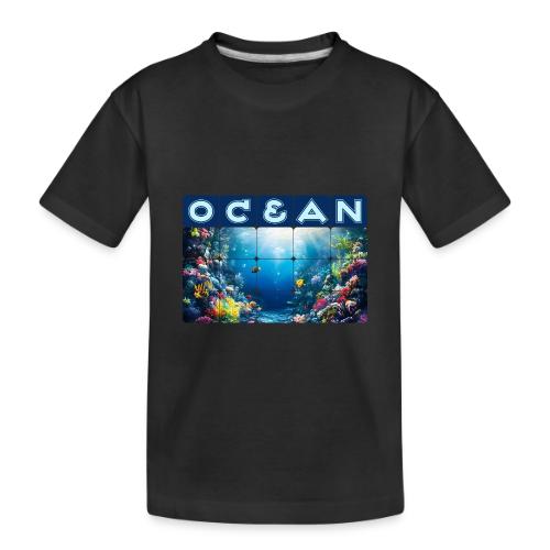Ocean: Neon Reef Glow - Toddler Premium Organic T-Shirt