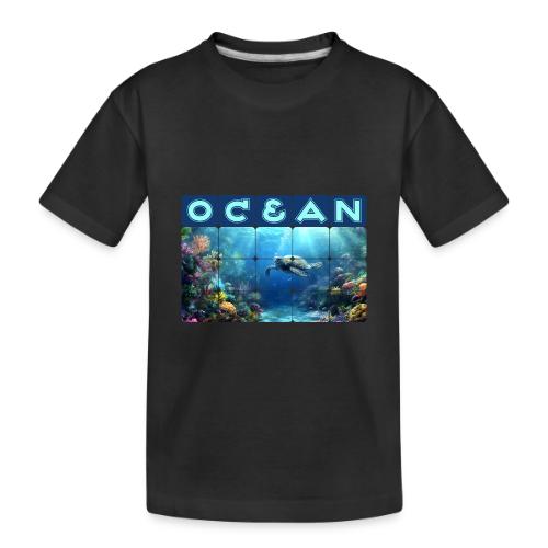 Ocean: Turtle Drift - Toddler Premium Organic T-Shirt