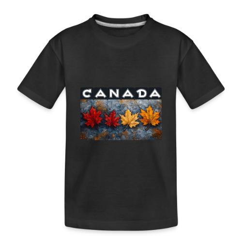Colorful Canada Style - Toddler Premium Organic T-Shirt